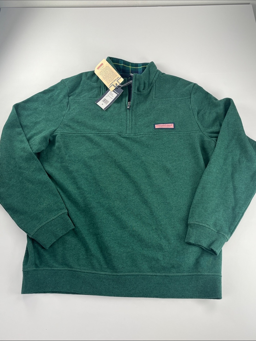Vineyard Vines Women's Charleston Green Quarter-Zip Pullover Sz M